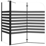 Prugasta tuš-kabina 120 x 68 x 130 cm od kaljenog stakla 151863