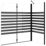 Prugasta tuš-kabina 120 x 68 x 130 cm od kaljenog stakla 151863