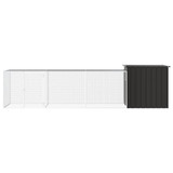 Kavez za kokoši antracit 400x91x100 cm pocinčani čelik 3106453 Kavez za kokoši antracit 400x91x100 cm pocinčani čelik 3106453