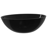 Umivaonik stakleni 50 x 37 x 14 cm crni 345249