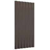 Krovni paneli 36 kom od čelika obloženog prahom smeđi 80x36 cm 319140 Krovni paneli 36 kom od čelika obloženog prahom smeđi 80x36 cm 319140