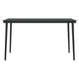 5-dijelni vrtni blagovaonski set crni 3099205