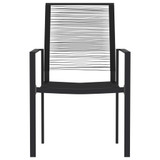 5-dijelni vrtni blagovaonski set crni 3099204