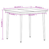 5-dijelni vrtni blagovaonski set crni 3099204
