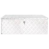 Kutija za pohranu srebrna 90 x 47 x 33,5 cm aluminijska 152254 Kutija za pohranu srebrna 90 x 47 x 33,5 cm aluminijska 152254