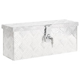 Kutija za pohranu srebrna 50 x 15 x 20,5 cm aluminijska 152246 Kutija za pohranu srebrna 50 x 15 x 20,5 cm aluminijska 152246