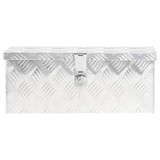 Kutija za pohranu srebrna 50 x 15 x 20,5 cm aluminijska 152246 Kutija za pohranu srebrna 50 x 15 x 20,5 cm aluminijska 152246
