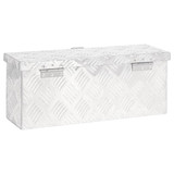 Kutija za pohranu srebrna 50 x 15 x 20,5 cm aluminijska 152246 Kutija za pohranu srebrna 50 x 15 x 20,5 cm aluminijska 152246