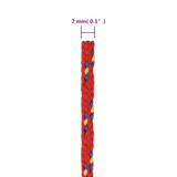 Brodski konop crveni 2 mm 50 m od polipropilena 152371