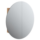 Kupaonski ormarić s ogledalom LED boja hrasta 54 x 54 x 17,5 cm 345590 Kupaonski ormarić s ogledalom LED boja hrasta 54 x 54 x 17,5 cm 345590