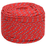 Brodski konop crveni 8 mm 25 m od polipropilena 152395