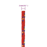 Brodski konop crveni 2 mm 250 m od polipropilena 152373