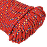 Brodski konop crveni 5 mm 100 m od polipropilena 152387