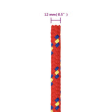 Brodski konop crveni 12 mm 25 m od polipropilena 152405