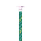 Brodski konop zeleni 3 mm 25 m od polipropilena 152693