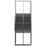 Prugasta tuš-kabina ESG 80 x 80 x 180 cm crna 151849