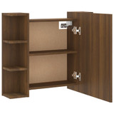 Ormarić s ogledalom LED boja smeđeg hrasta 70 x 16,5 x 60 cm 820453 Ormarić s ogledalom LED boja smeđeg hrasta 70 x 16,5 x 60 cm 820453