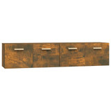 Zidni ormarići 2 kom boja dimljenog hrasta 80x35x36,5 cm drveni 3115649