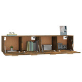 Zidni ormarići 2 kom boja dimljenog hrasta 80x35x36,5 cm drveni 3115649