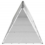 Kavez za zečeve sivi 403,5 x 80,5 x 71 cm od pocinčanog čelika 3106450 Kavez za zečeve sivi 403,5 x 80,5 x 71 cm od pocinčanog čelika 3106450