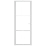 Unutarnja vrata 76 x 201,5 cm Bijela od ESG stakla i aluminija 350572