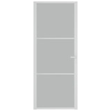 Unutarnja vrata 83 x 201,5 cm Bijela od mat stakla i aluminija 350577