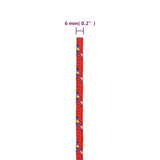 Brodski konop crveni 6 mm 250 m od polipropilena 152393