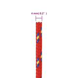 Brodski konop crveni 4 mm 25 m od polipropilena 152380