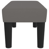 Klupa siva 70 x 30 x 30 cm od umjetne kože 346636 Klupa siva 70 x 30 x 30 cm od umjetne kože 346636