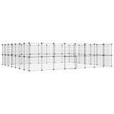 Kavez za ljubimce sa 60 panela i vratima crni 35x35 cm čelični 3114042 Kavez za ljubimce sa 60 panela i vratima crni 35x35 cm čelični 3114042
