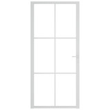 Unutarnja vrata 93 x 201,5 cm Bijela od ESG stakla i aluminija 350574