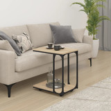 Bočni stolić s kotačima boja hrasta sonome 50x35x55,5 cm drveni 825808