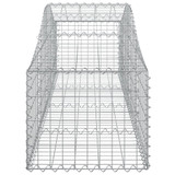 Lučne gabionske košare 8 kom 200x50x40/60 cm pocinčano željezo 3145583