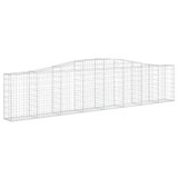 Lučne gabionske košare 7 kom 400x30x80/100 cm pocinčano željezo 3145818 Lučne gabionske košare 7 kom 400x30x80/100 cm pocinčano željezo 3145818