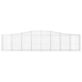 Lučne gabionske košare 7 kom 400x30x80/100 cm pocinčano željezo 3145818 Lučne gabionske košare 7 kom 400x30x80/100 cm pocinčano željezo 3145818