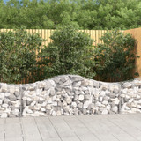 Lučne gabionske košare 15 kom 200x50x60/80 cm pocinčano željezo 3145611