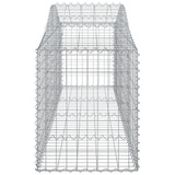 Lučne gabionske košare 15 kom 200x50x60/80 cm pocinčano željezo 3145611