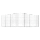 Lučne gabionske košare 9 kom 400x30x120/140cm pocinčano željezo 3145846 Lučne gabionske košare 9 kom 400x30x120/140cm pocinčano željezo 3145846