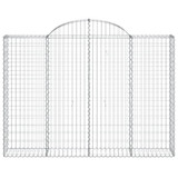 Lučne gabionske košare 5 kom 200x30x40/60 cm pocinčano željezo 3146155 Lučne gabionske košare 5 kom 200x30x40/60 cm pocinčano željezo 3146155