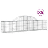 Lučne gabionske košare 5 kom 200x30x40/60 cm pocinčano željezo 3146050 Lučne gabionske košare 5 kom 200x30x40/60 cm pocinčano željezo 3146050
