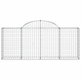 Lučne gabionske košare 4 kom 200x30x80/100 cm pocinčano željezo 3146091 Lučne gabionske košare 4 kom 200x30x80/100 cm pocinčano željezo 3146091