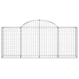 Lučne gabionske košare 9 kom 200x30x80/100 cm pocinčano željezo 3146096 Lučne gabionske košare 9 kom 200x30x80/100 cm pocinčano željezo 3146096