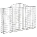 Lučne gabionske košare 13kom 200x30x120/140cm pocinčano željezo 3146142 Lučne gabionske košare 13kom 200x30x120/140cm pocinčano željezo 3146142