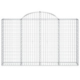 Lučne gabionske košare 7 kom 200x30x120/140cm pocinčano željezo 3146136 Lučne gabionske košare 7 kom 200x30x120/140cm pocinčano željezo 3146136