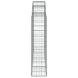 Lučne gabionske košare 12kom 200x30x120/140cm pocinčano željezo 3146141