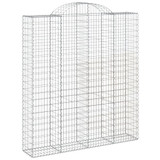 Lučne gabionske košare 2 kom 200x50x220/240cm pocinčano željezo 3146446 Lučne gabionske košare 2 kom 200x50x220/240cm pocinčano željezo 3146446