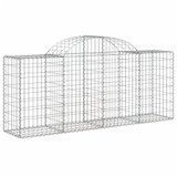 Lučne gabionske košare 3 kom 200x50x80/100 cm pocinčano željezo 3146300 Lučne gabionske košare 3 kom 200x50x80/100 cm pocinčano željezo 3146300