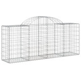 Lučne gabionske košare 8 kom 200x50x80/100 cm pocinčano željezo 3146305 Lučne gabionske košare 8 kom 200x50x80/100 cm pocinčano željezo 3146305