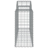 Lučne gabionske košare 8 kom 200x50x80/100 cm pocinčano željezo 3146305 Lučne gabionske košare 8 kom 200x50x80/100 cm pocinčano željezo 3146305