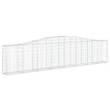 Lučne gabionske košare 2 kom 400x30x80/100 cm pocinčano željezo 3145813 Lučne gabionske košare 2 kom 400x30x80/100 cm pocinčano željezo 3145813